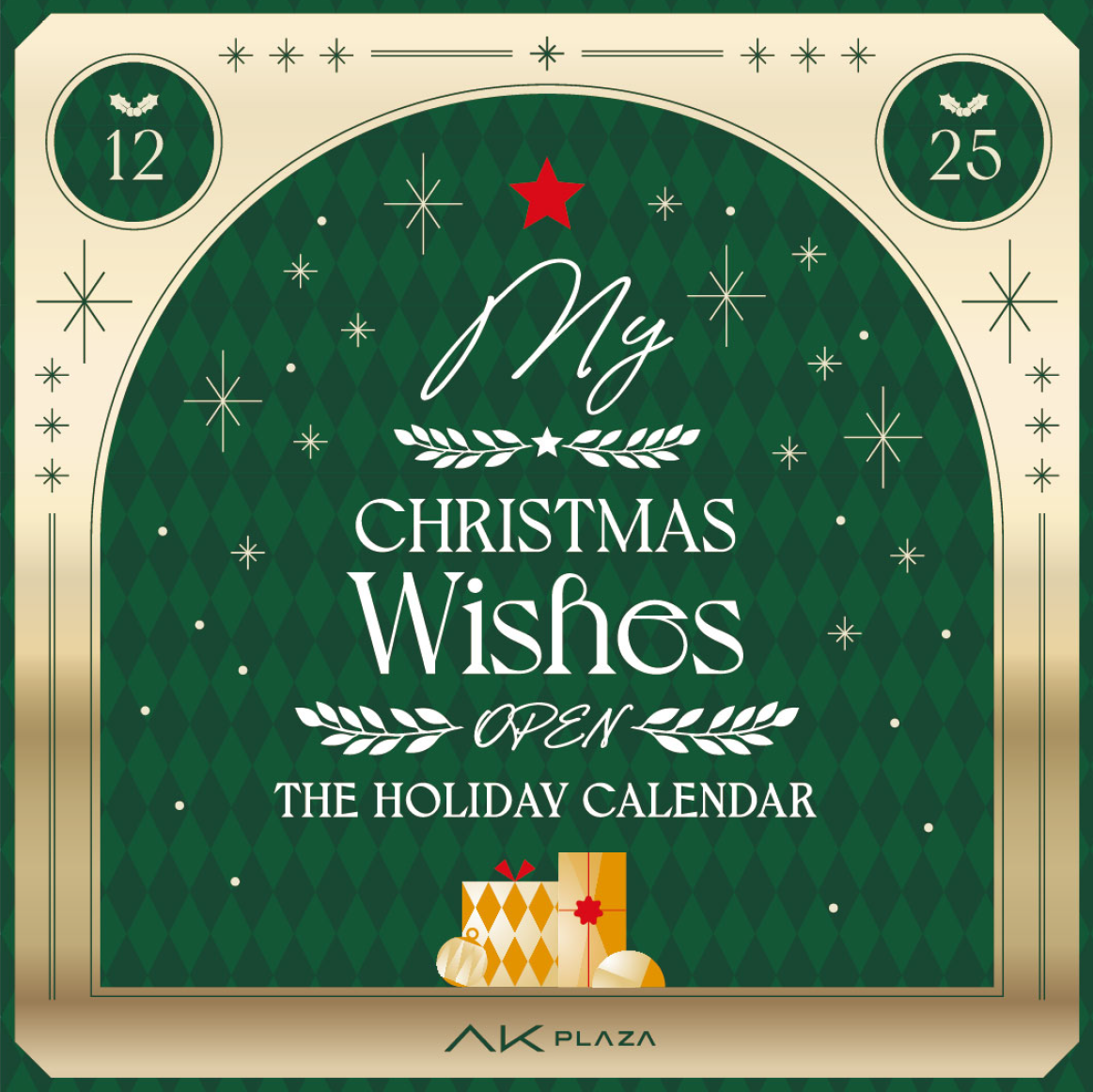 MY CHRISTMAS WISHES, OPEN THE HOLIDAY CALENDAR